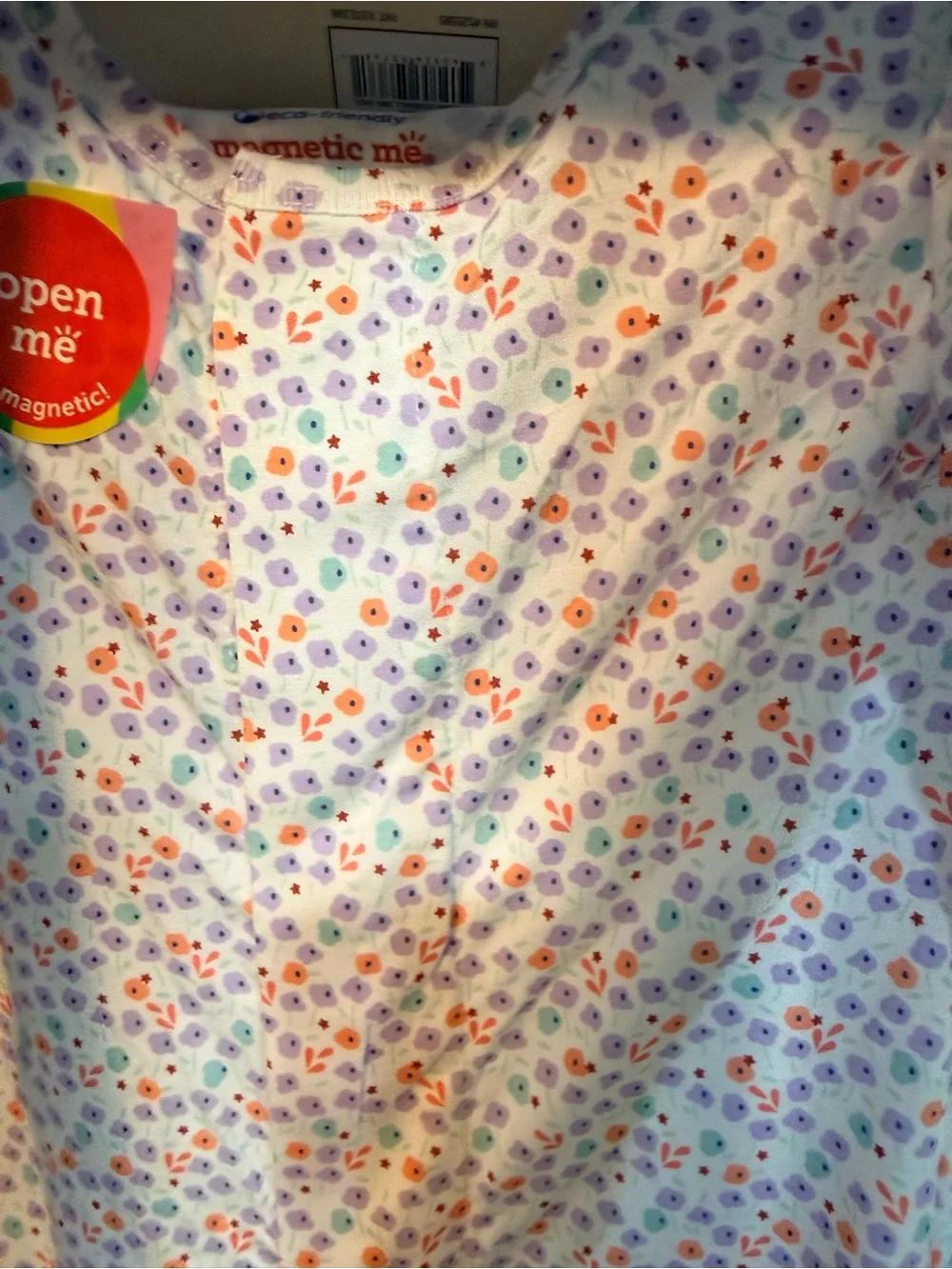 Magnetic Me Pastel Floral & Woodland Baby Pajamas — Purple, Blue, Cream